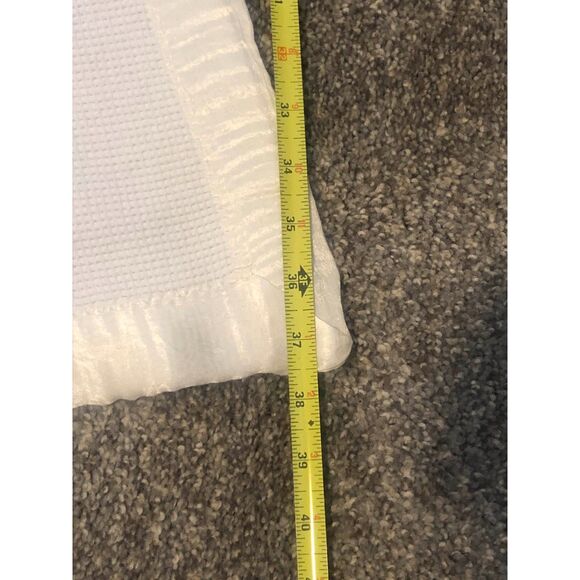 Vintage Baby Gordon All Season Thermal Blanket Cream with Satin Trim - Picture 7 of 13